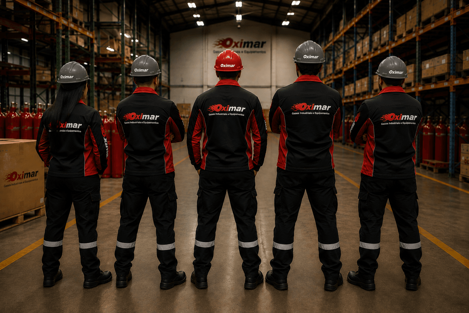 Equipe técnica da Oximar Gases